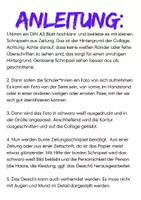 Vorschau - Mal- und Bastelvorlagen - Portrait-Collagen aus Zeitung : Selbstinszenierung - Seite 1