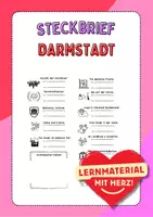 Vorschau - Arbeitsblätter - Steckbrief Darmstadt, Stadt Deutschland - Deckblatt