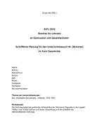Vorschau - Stundenentwürfe - Unterrichtsentwurf Q1 Grundkurs: "Die umkämpfte Demokratie - Weimar 1919-1933" - Seite 1