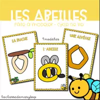 Aperçu - Fiches - Les abeilles - Cycle de vie Pâte à modeler - Page de couverture