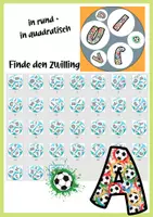Vorschau - Spiele - Alphabet Fußball | Finde den Zwilling | ABC Spiel - Seite 1