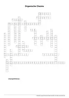 Vorschau - Spiele - Kreuzworträtsel zur organischen Chemie (mit Lösung) - Seite 1