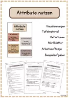 Vorschau - Stundenentwürfe - Sprachwissen - Attribute richtig nutzen - Deckblatt