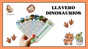 Vista previa - Tarjetas / Manipulativos - Llavero de los dinos - página 2