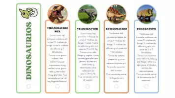 Vista previa - Tarjetas / Manipulativos - Llavero de los dinos - página 3