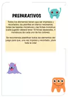 Vista previa - Tarjetas / Manipulativos - Juego de mesa: Familia de monstruos. Percepción visual, atención y memoria. - página 3