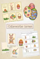 Vorschau - Arbeitsblätter - Osterwortschatz lernen - Bundle - Deckblatt