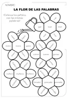 Vista previa - Hojas de trabajo - Aprender a leer y escribir. Percepción visual (sílaba y palabra) - página 3