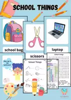 Náhľad - School Things Material Bundle - Šolske stvari Material Bundle - strana 1