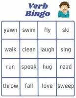 Náhľad - Englische Verben Bingo - strana 3
