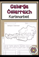 Vorschau - Arbeitsblätter - Gebirge Österreichs - Kartenarbeit - Deckblatt