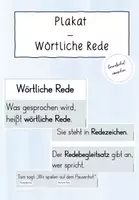 Vorschau - Poster - Plakate Wörtliche Rede & Redebegleitsatz - Seite 1