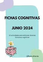 Vista previa - Hojas de trabajo - Cuadernillo de fichas cognitivas Junio 2024 - Portada