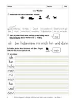 Vorschau - Arbeitsblätter - Häufige Wörter schnell lesen und schreiben - Ich-Wörter - Seite 2