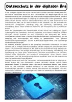 Vorschau - Arbeitsblätter - Datenschutz: Herausforderungen, Gesetze, ethische Aspekte - Seite 1