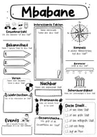 Vorschau - Arbeitsblätter - Mbabane Steckbrief - Hauptstadt in Eswatini (Deutsch) - Seite 1