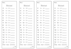 Vorschau - Test - Blitztest_Mathe_Multiplikation Zahl 5 - Seite 2