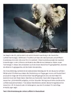 Vorschau - Arbeitsblätter - Geschichte der deutschen Luftfahrt: Entwicklung, Innovationen, Herausforderungen - Deckblatt