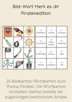 Vorschau - Spiele - Bild-Wort Merk es dir Piratenedition - Deckblatt