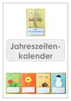 Vorschau - Mal- und Bastelvorlagen - Jahreszeiten Kalender für 1.JGST - WG Kunst - Deckblatt