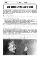 Vorschau - Arbeitsblätter - Einsteins Relativitätstheorie: Raum, Zeit und Gravitation - Seite 1