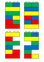 Vorschau - Bildkarten - DUPLO® Vorlagen bunt in 2 Schwierigkeitsstufen - Deckblatt