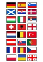 Vorschau - Mal- und Bastelvorlagen - Europameisterschaft - Flaggen und Trikots - Seite 3