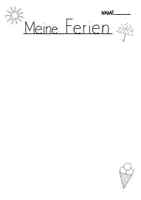 Vorschau - Arbeitsblätter - Arbeitsblatt: Meine Ferien (Oster- & Sommeredition) - Seite 1