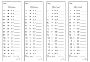 Vorschau - Test - Materialpaket Blitztests Zahlenraum 20 - Seite 2