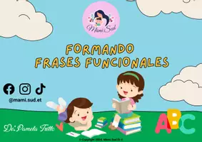 Vista previa - Hojas de trabajo - FORMANDO FRASES FUNCIONALES - VERSIÓN NIÑAS - Portada
