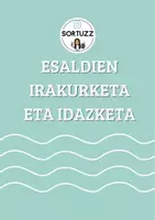 Vista previa - Refuerzo / NEE / Materiales de apoyo - Esaldien irakurketa eta idazketa! - Portada