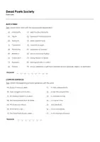 forhåndsvisning - Dead Poets Society (Arbeidsark til filmen på engelsk) - side 1