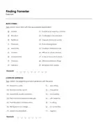 forhåndsvisning - Finding Forrester (Arbeidsark til filmen på engelsk) - side 1