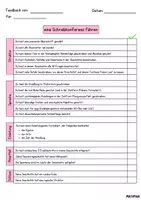 Vorschau - Arbeitsblätter - Reizwortgeschichte - Checkliste - Seite 1