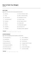 forhåndsvisning - How to Train Your Dragon (Arbeidsark til filmen på engelsk) - side 1
