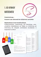 Vorschau - Stundenentwürfe - UB-Entwurf Mathematik "Prozentrechnung" - Deckblatt