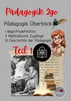 Vorschau - Lehrpläne/Lehrermaterial - Pädagogik 2go: Einführung und Überblick - Teil 1 - Deckblatt