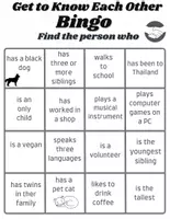 ดูตัวอย่าง - Get to Know Each Other Bingo - เกมบิงโก "รู้จักกัน" เริ่มต้นปีเรียนหรือผสมคลาสใหม่ด้วยเกม "รู้จักกัน"! - หน้า 3