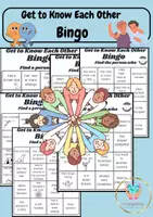 ดูตัวอย่าง - Get to Know Each Other Bingo - เกมบิงโก "รู้จักกัน" เริ่มต้นปีเรียนหรือผสมคลาสใหม่ด้วยเกม "รู้จักกัน"! - หน้า 1
