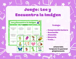 Vista previa - Juegos / Gamificación - Juego: Lee y Encuentra la Imágen - Portada