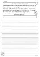 Vorschau - Arbeitsblätter - Schreibanlässe zum Sommer, Geschichten weiterschreiben - Seite 2