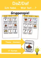 Vorschau - Unterrichtsreihen - Materialpaket - Spiele Steinzeit - DaZ/DaF, Deutsch, Sachunterricht (Grundschule) - Seite 1