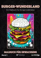 Vorschau - Arbeitsblätter - Burger-Wunderland ❂ Ausmalbilder (51 Malvorlagen) - Burger - Deckblatt