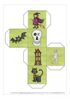 Vorschau - Mal- und Bastelvorlagen - dice game Halloween - Seite 3