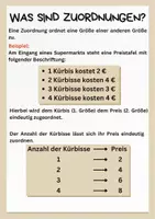 Vorschau - Arbeitsblätter - Einführung Zuordnungen - Direkt und indirekte proportionale Zuordnungen - Seite 1