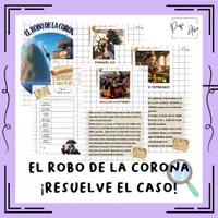Vista previa - Hojas de trabajo - CASO: EL ROBO DE LA CORONA EN EL ESCORPIÓN PIRATA - Portada