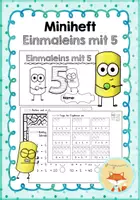 Vorschau - Arbeitsblätter - Miniheft - Einmaleins mit 5 - Deckblatt