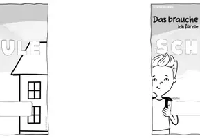 Vorschau - Mal- und Bastelvorlagen - Faltbüchlein: Das brauche ich für die Schule | Schnuppertag - Seite 3