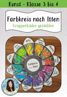 Vorschau - Arbeitsblätter - Farbkreis nach Itten - Gruppenbilder gestalten - Deckblatt