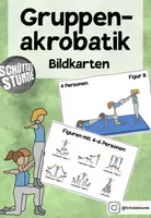 Vorschau - Bildkarten - Gruppenakrobatik Turnen Bildkarten - Deckblatt